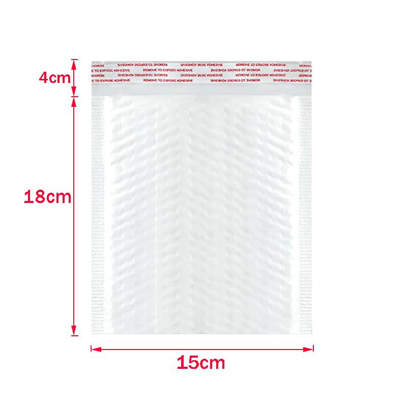 50Pcs Bubble Mailers White Poly Bubble Mailer Self Seal Padded Gift Bag Packaging Envelope Bags Book Shipping Package Bag