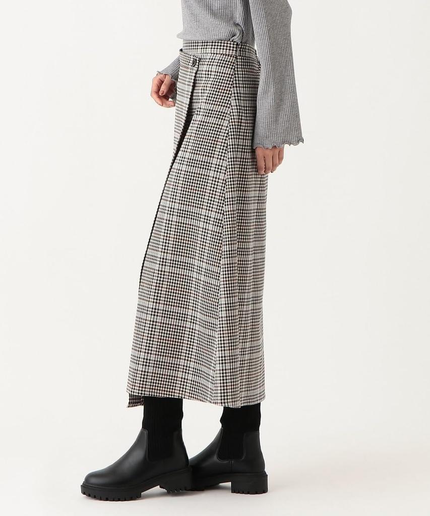 Afternoon Tea Living Rock JG19 Karierter Wickelrock, Beige