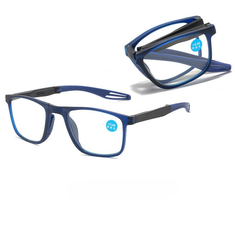 

Unisex New Ultra-light Foldable Anti-blue Light Reading Glasses Men s Portable High-definition Eye Protection Presbyopia Glasses 0 синий