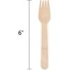 Hedume 300 Pack Disposable Wooden Forks, Biodegradable and Compostable, Party Supplies for Any Graduation, Luau, Tea Party and More