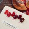 2026 New Year Cherry Wine Red Gel Nail Polish Set - Autumn/Winter Collection for Salons