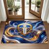 Leeds United Football Design Crystal Velvet Rug Soft Decorative Mat for Bedroom Entrance