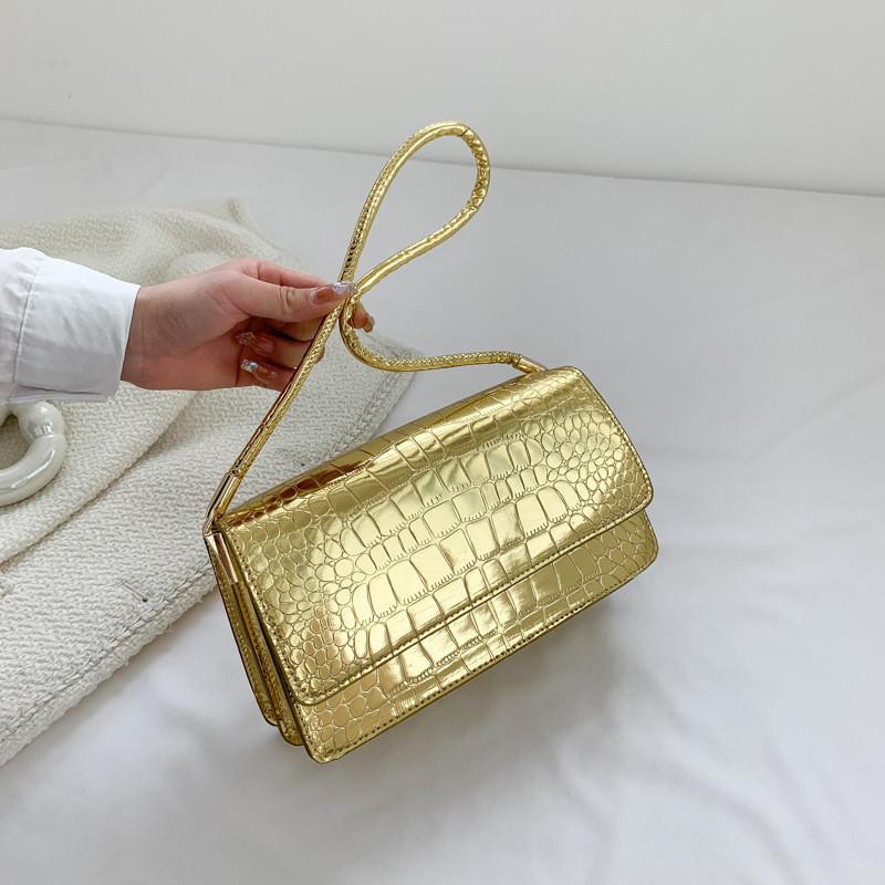 Stylish Street Fashion Shoulder Bag Retro Handbag Pu Material Small Square Bag