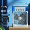 Humidificador Portátil 3 En 1 Ventilador Acondicionador de Aire Hogar Enfriador Pequeño Hidroenfriamiento Ajuste de Aire Ventiladores de 3 Velocidades para Hogar Oficina