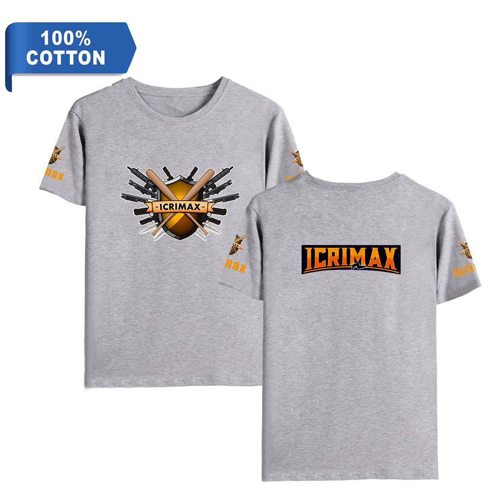 

Icrimax Tshirts Harajuku Vintage 2025 New Washed T-Shirt for Men Hip Hop Streetwear Футболка великого розміру S
