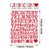 1 Inch Handwritten Letter Sticker Sturdy Multicolor Gift DIY Diary Hand Account English Alphanumeric Sticker