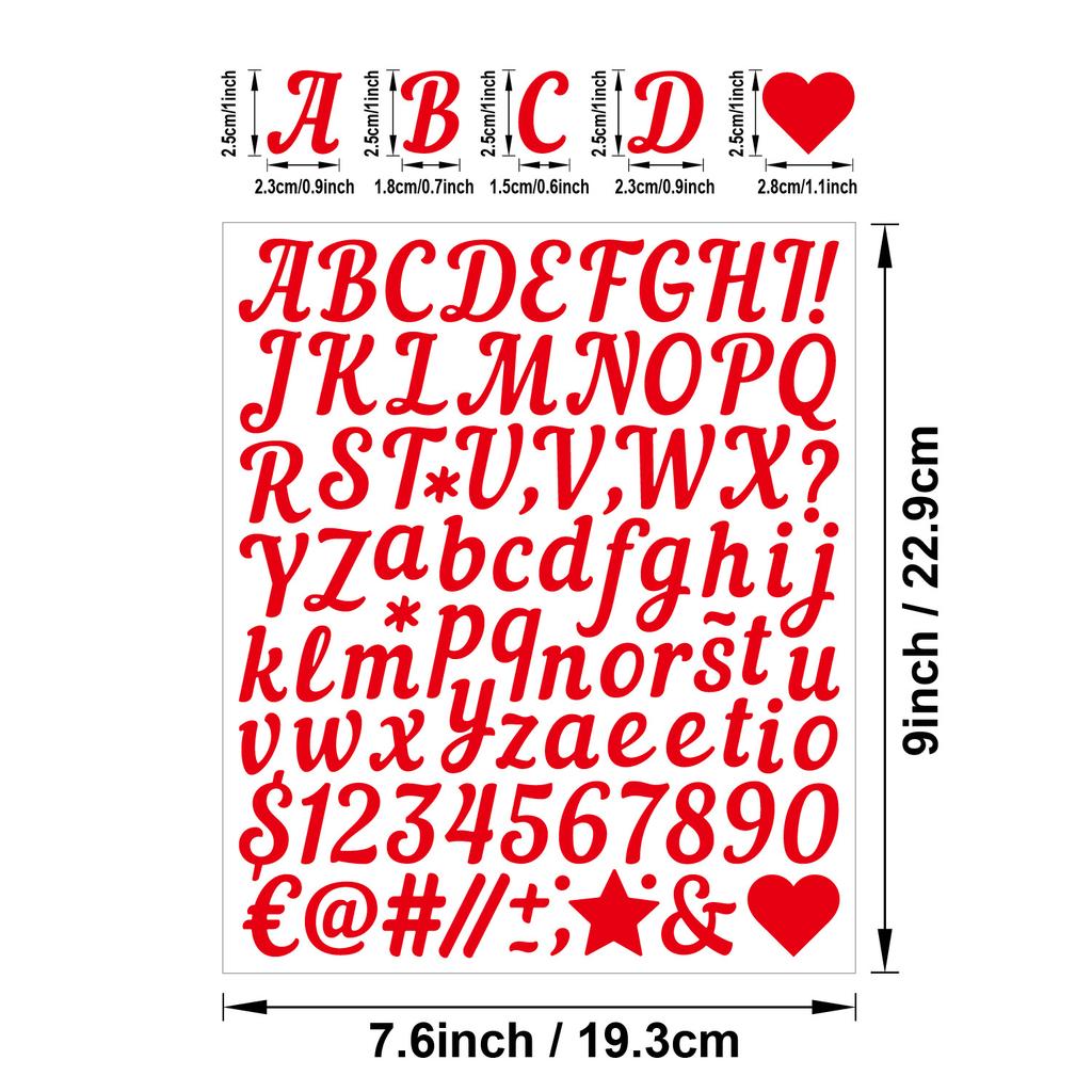 1 Inch Handwritten Letter Sticker Sturdy Multicolor Gift DIY Diary Hand Account English Alphanumeric Sticker