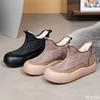 Fashion Fashionable Thick Soled Comfortable Cotton Shoes Winter New Style Warm Casual Versatile Anti Slip Waterproof Cotton Boots