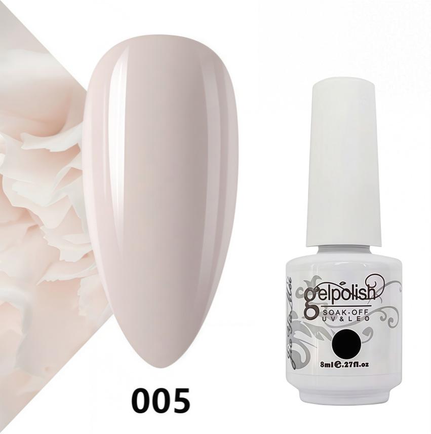 Amber Gel Polish Set: Gel Polish Manicure Kit with Whitening, Base Coat, and Sealer.