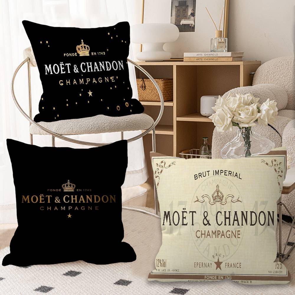 Brand M-Moet C-Chandon Pillow Anime Pillow Sofa Bed Head Pillow Cover Cushion Cover 45x45 Cm Fashion