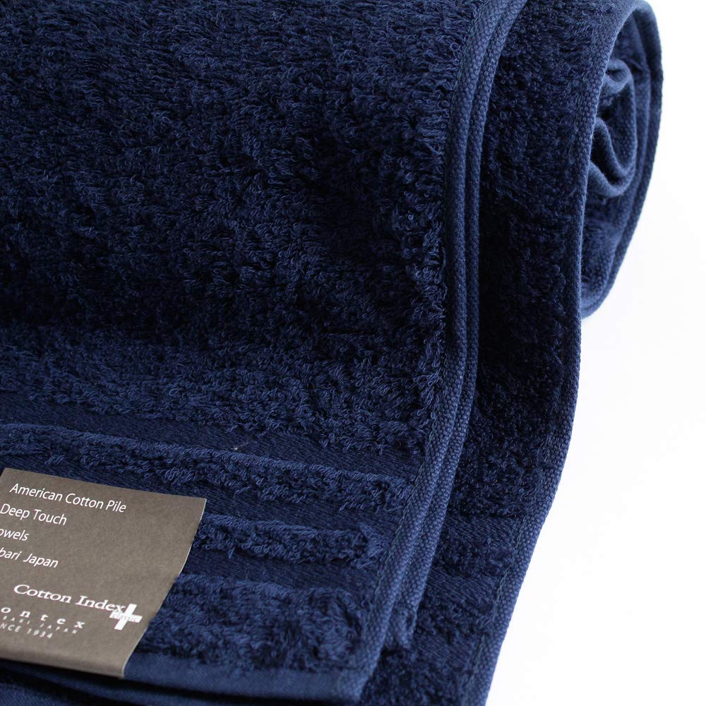 Imabari Towel Contex Plus Color Bath Navy Towel,