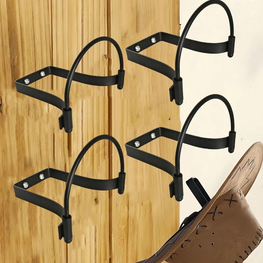 Wall Hanging Metal Display Hook Black Cap Hanger Scarf Hanger Rack  Closet Organization