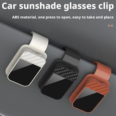 1pcs Universal Car Sun Visor Eyeglass Hanger Clip Auto Holder Car Decoration Glasses Storage Interior Accessories J0J5