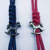 Rocking Horse Brass Knife Beads Edc Outdoor Diy Paracord Handmade Woven Lanyard Pendants Bracelet Charms Accessories