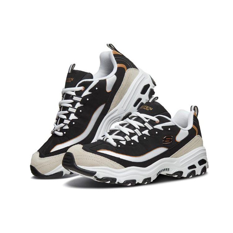 Skechers D'Lites 1.0 Black/Gold 666114-BKGD