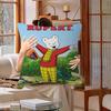 Housse de coussin Anime RRupert Bear Taie d'oreiller Salon Canapé Décoration de maison Personnalisé