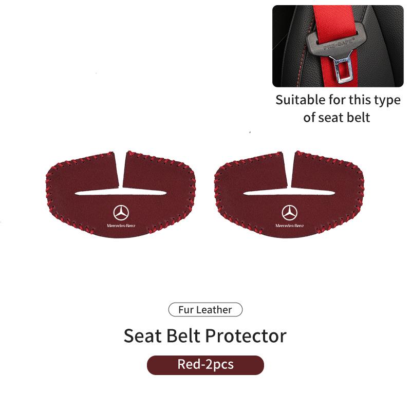Car Seat Belt Anti Scratch Buckle Protector Cover Accessories For Mercedes Benz W202 W212 W126 W140 W168 W177 CLS GLE GLC GLS