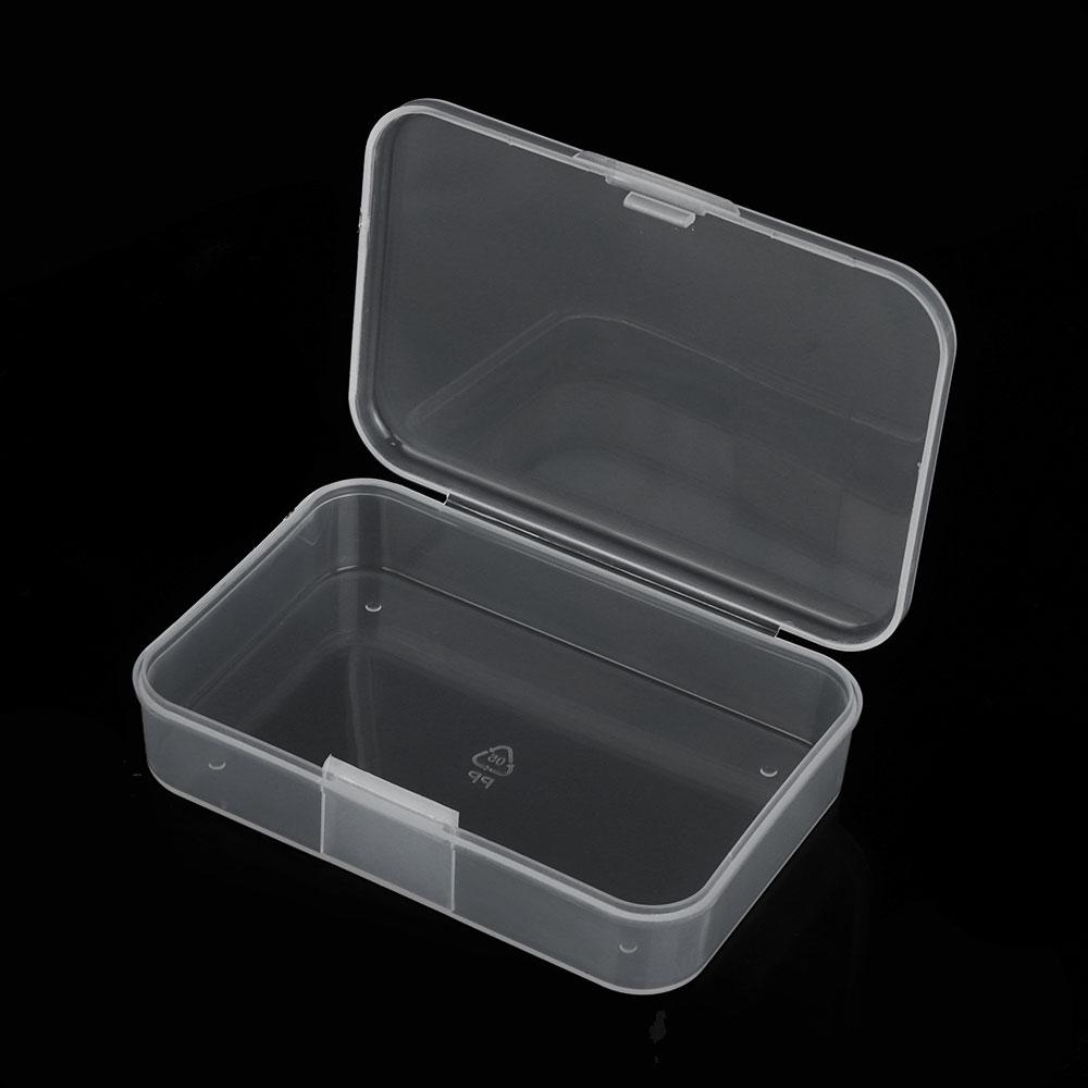 1 PCS New Small Plastic Transparent With Lid Collection Container Case Storage Box