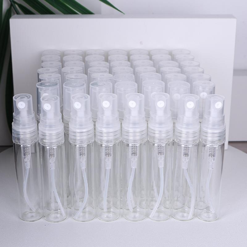 Special sale 50/piece 5ml transparent high quality glass perfume bottle spray bottle mini portable travel sub-bottle