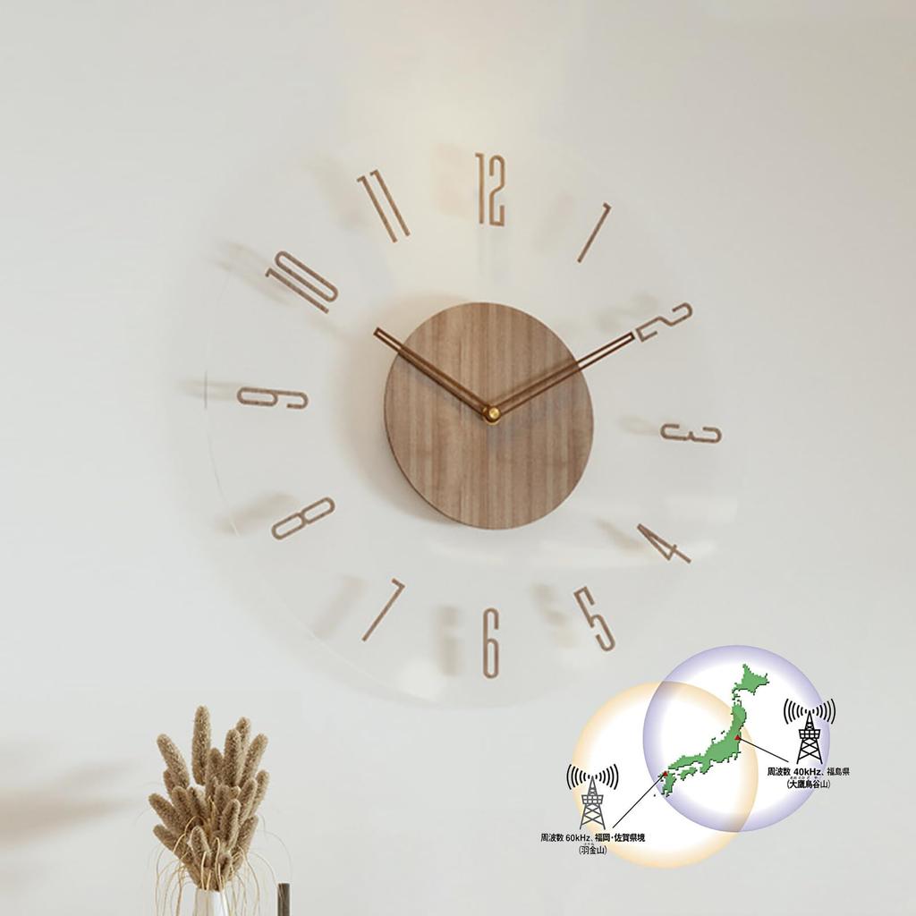 Home Merc Wall Wall Diameter Thin Wall Scandinavian 3D 3D Continuous Second Living Interior Gift Not Clock, Clock, Radio, Stylish, Radio-controlled