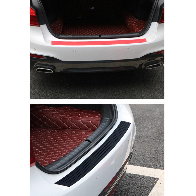 90/104cm Universal Car Rear Trunk Strip Door Sill Plate Protector Rear Bumper Guard Rubber Moulding Pad Anti-Scratch Car