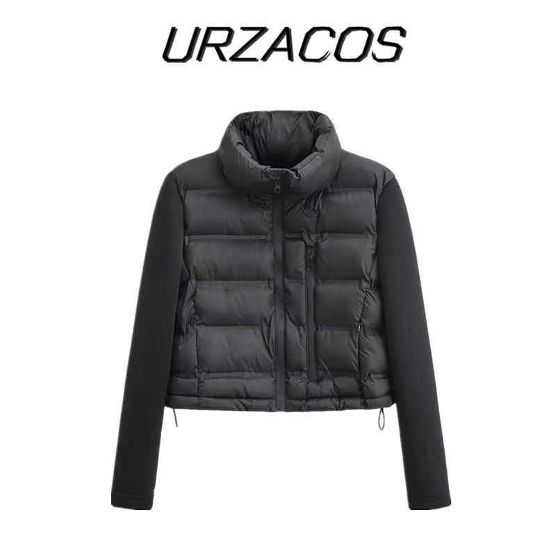 Fashion Style Autumn and Winter Fashion Trends New Arrival Women's Clothing Black Panel Cotton Jacket Outwear 3427809 800