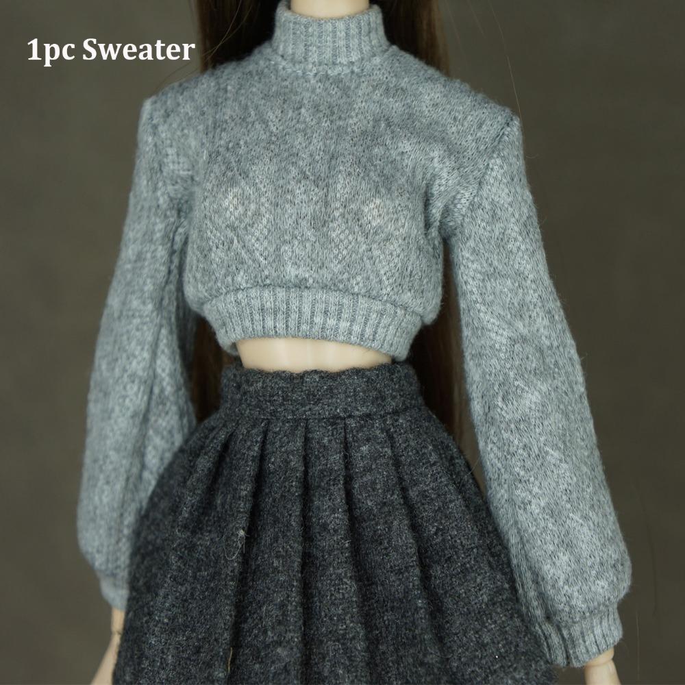 Handmade Doll Accessories Tops Mini Dressing Clothes New Doll Knitted Sweater for 1/6 Doll