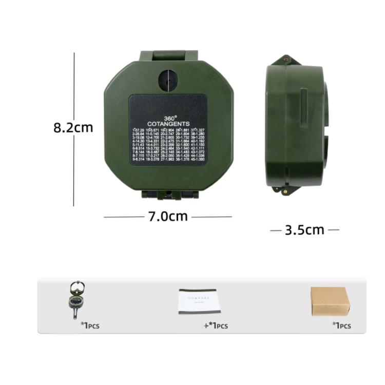 High-Precision Professional Outdoor Multi-Functional Geological Compass Novelty Gift 8.2x7x3.5cm