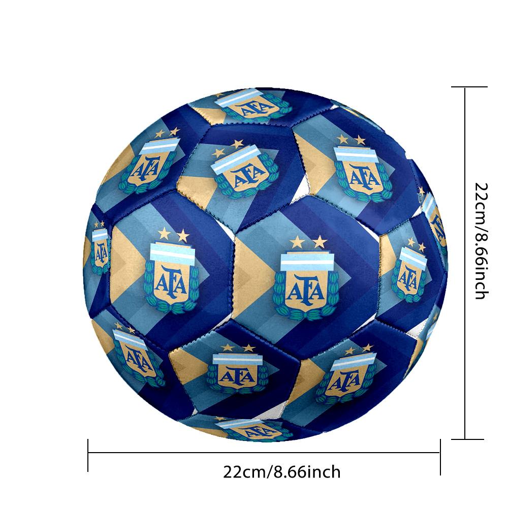 1pc Argentina Football Crest Size 5 Soccer Ball, Suitable for Practice Matches/tournament Training,Lightweight and Durable logo70711