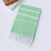 Turkish Cotton Tassel Beach Towel - Narrow Stripe, 12 Colors, 100x180 Cm
