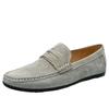 Men's Large Size Leather Slip-On Moccasin Loafers