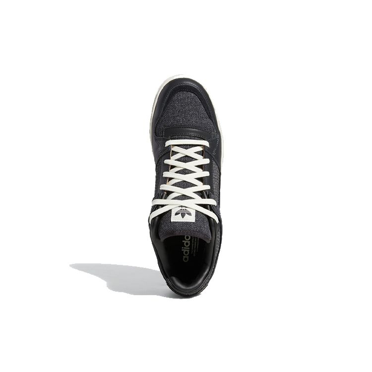 Adidas Originals Forum Luxe Low Fabric Synthetic Leather Low Top Skate Shoes Unisex Skate Shoes Black White GW2013