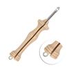 Threader Needle with Wooden Handle Embroidery Punch Grandmother DIY Fun Tool