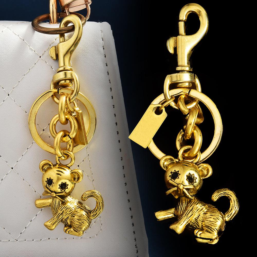 3D Lucky Cat & Dinosaur Metal Keychain - Promotional Gift Keyring Pendant