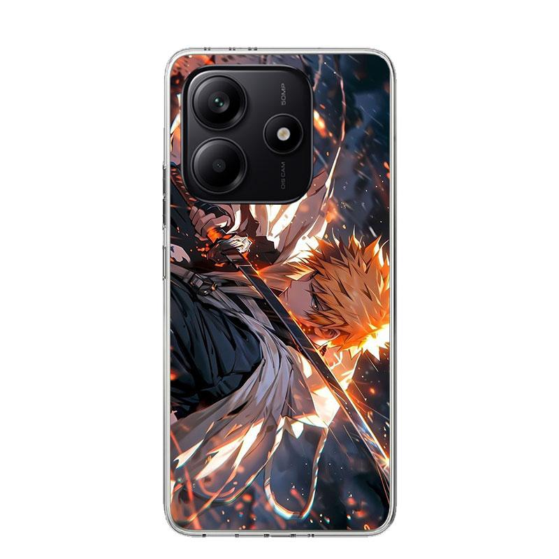 

Kurosaki Ichigo Bleach Phone Case For Xiaomi Redmi Note 13 14 15 Pro Plus 12S 12 14S 11S 11E 10 10S 11 11T 5G 4G Cover Coque Red Redmi Note 12 Pro 5G