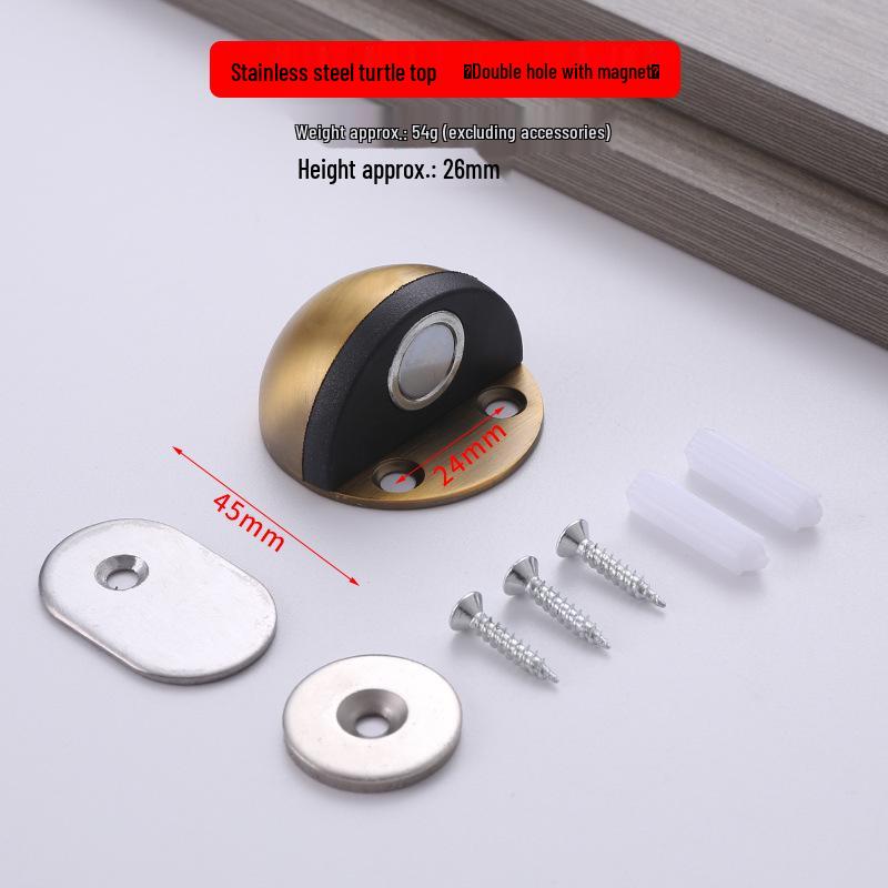 Halbkreisförmiger, geräuschloser Anti-Kollisions-Türstopper aus Edelstahl für Schlafzimmer/Badezimmer