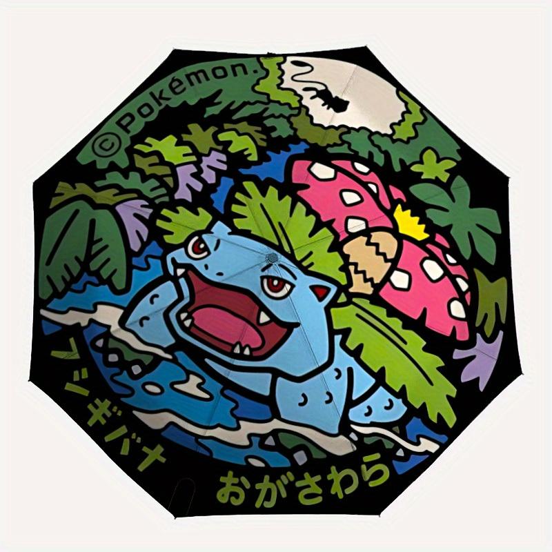

Pokemon Automatic Folding Umbrella with Sturdy Iron Frame, Portable Compact Travel Umbrella All-Season Use Parties 0807079