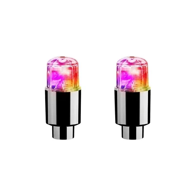 Wheel Lights Cap Car Auto Wheel Tire Tyre Air Valve Stem LED Light Cap Cover Accessories For Bike Car Motorcycle Waterproo