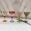 Creative Color Painting Margaret Glass Wine Glass Bar Martini Cocktail Red Wine Goblet