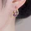 1 Pair Drainage Earrings for Women Simple Zircon Hoop Earrings Fashion Jewelry Gifts