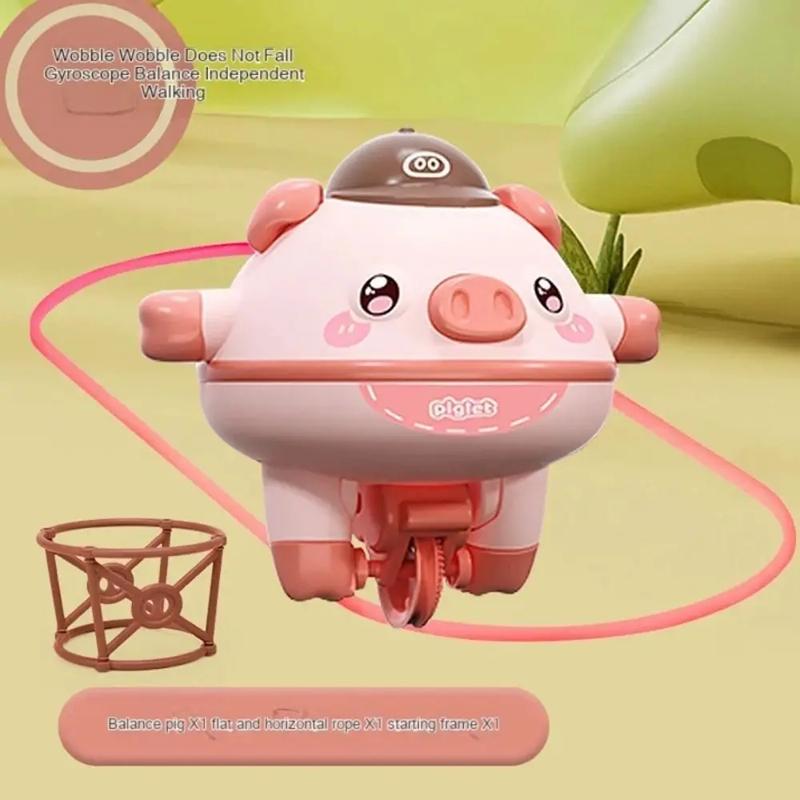New  Cute Balance Pig Toy Wobbler Ycle Baby Children Str Relief Toys Gyro Creative Prank To Eonal Fun
