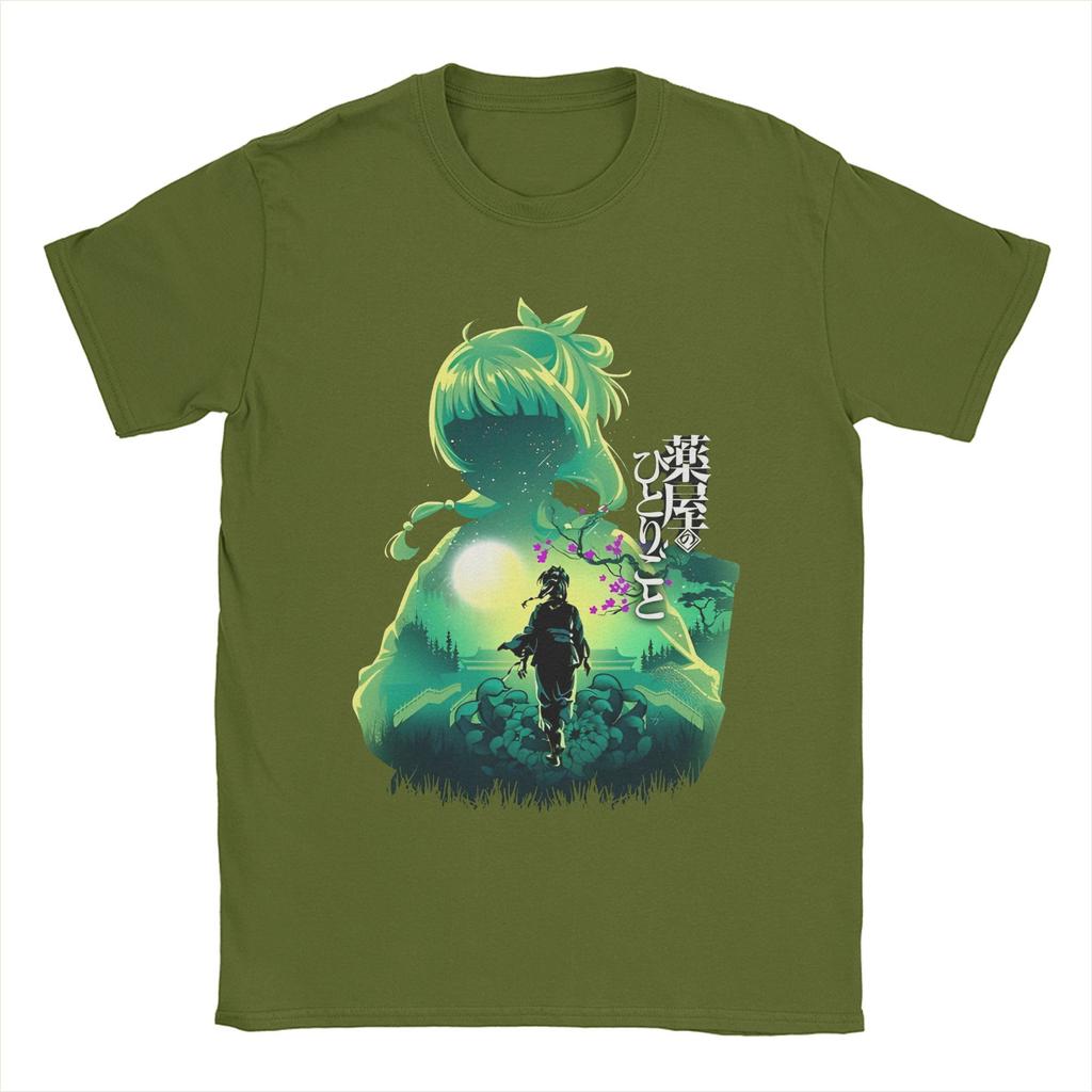 Maomao The Apothecary Diaries T-shirts Män Manga Anime Vintage 100% Bomull T-shirt O-hals Kortärmad T-shirt Tryckt merchandise