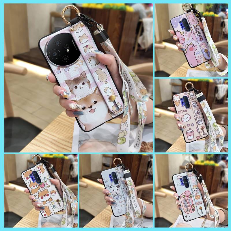 Dirt-resistant Cute Phone Case For TCL 50 Nxtpaper 5G/50Pro Nxtpaper 5G Protective Lanyard Anti-dust Wristband Silicone