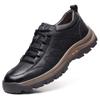 Men Casual Shoes Spring Split Leather Thick Buttom Wear-resistant Shoes