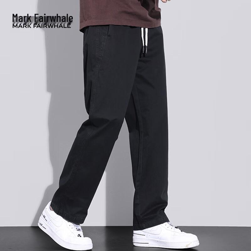 

Mark Fairwhale Men s Casual Loose Straight-Leg Cotton Pants XL
