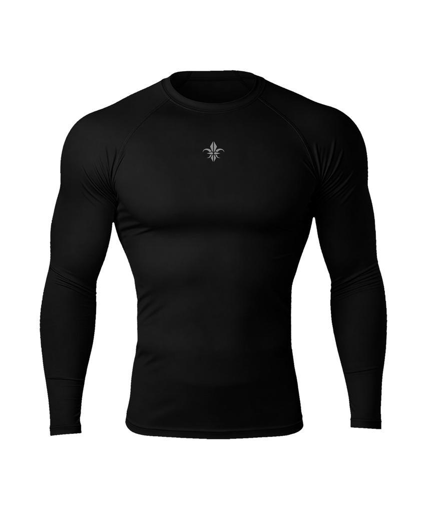 Camid Silver Logo Compression Long Sleeve [Black]