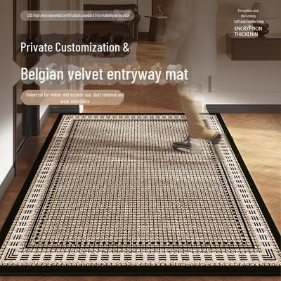 Antique, Dirt-Resistant Entrance Door Mat - Easy To Maintain, High-End Porch Carpet