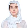 Long Plain Hijab Scarf Premium Modal Cotton Head Wraps Fashion Bamboo Modal Hijab  For Women