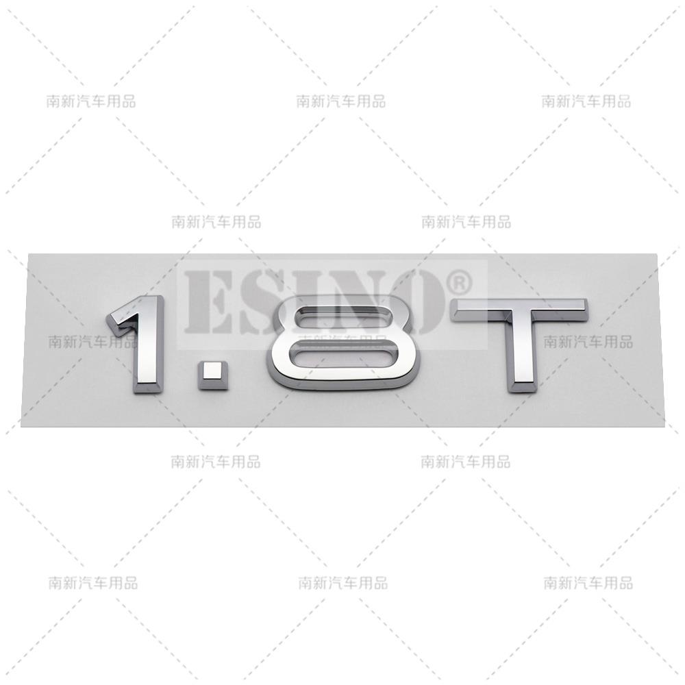 New 3D 1.8T 2.0T 3.0T Car Trunk ABS Badge Emblem Rear Tailgate Fender Door Adhesive Badge for 4HGFC A4 A5 A6 A7 A8 Q3 Q5 Q7