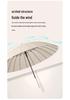 Extra Large Double Person 24-Rib Umbrella with Color-Matched Design and Long Handle